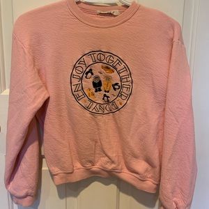 Pink cropped sweater